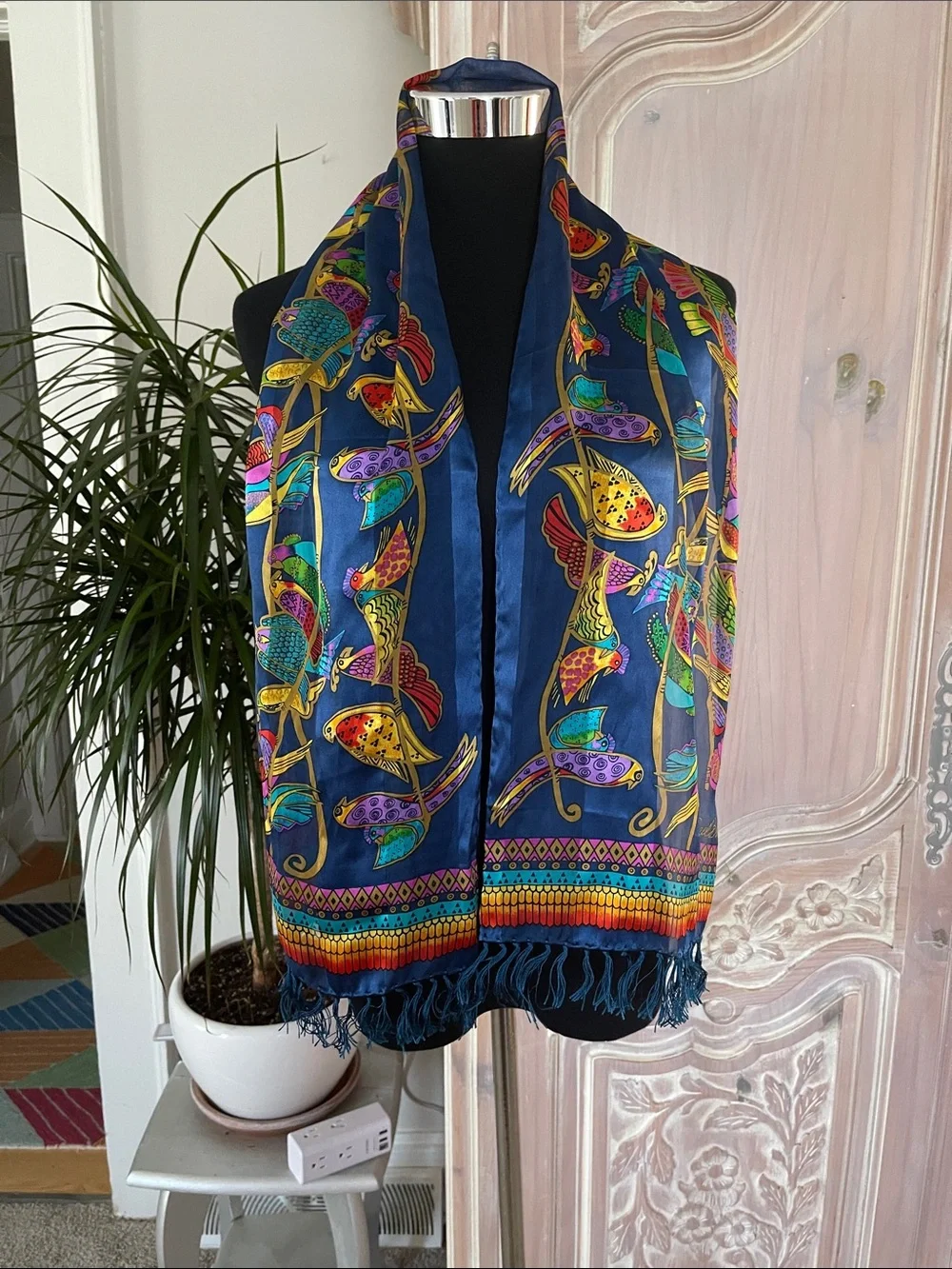Laurel Burch Silk Bird Scarf